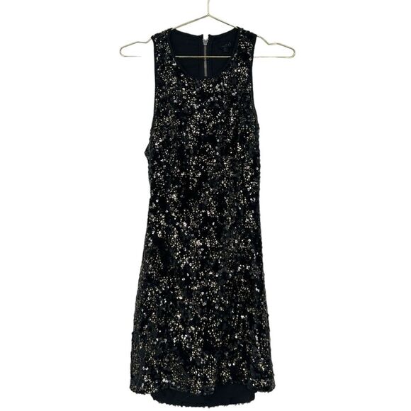 NBD Shimmering Black Sequin Mini Dress - Picture 2 of 7